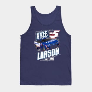 Kyle Larson Navy Patriotic Tank Top